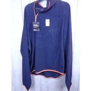 Puma X First Mile Woven Running Jacket Pullover Navy Blue Mens Size XXL